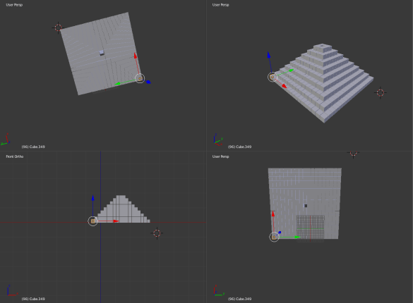When we remove the central column (The tube) we are left with exactly 1320 cubes